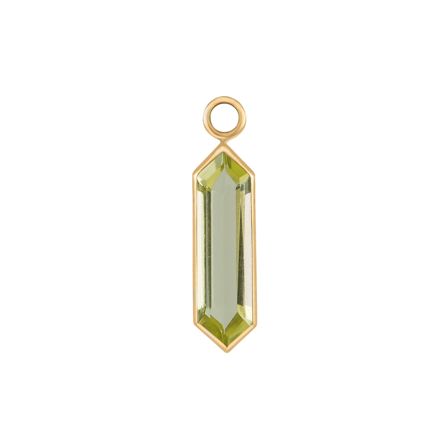 metier by tomfoolery 9ct yellow gold and green gold quartz hexa plaques.
