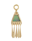 Metier by tomfoolery First Love Mother of Pearl Tassel Plaque 9ct Yellow Gold and Abalone