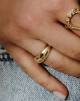 metier by tomfoolery: 8mm Dôme Milgrain Centred Ring