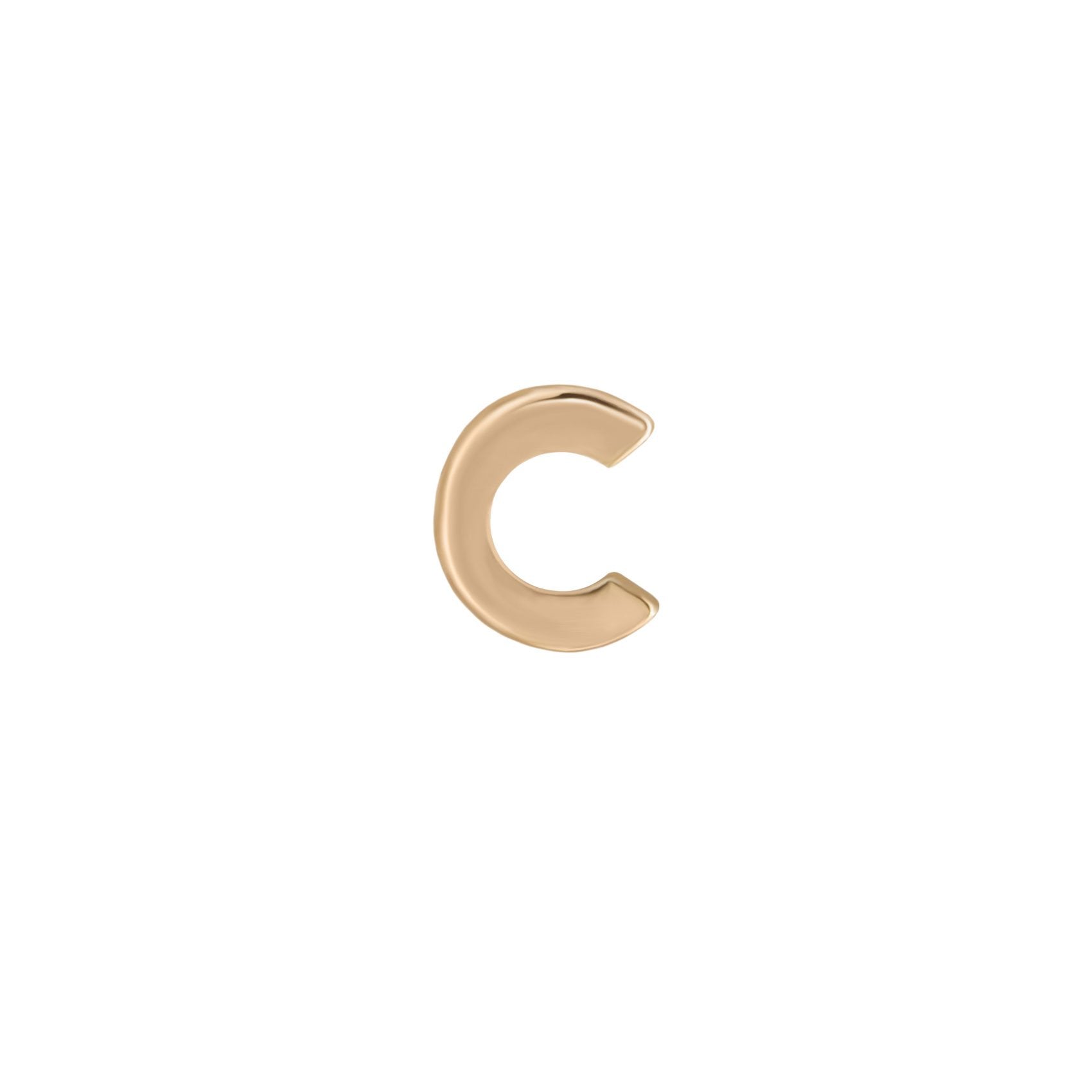 Metier by tomfoolery 9ct yellow gold mini initial studs