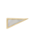 Pearl Elongated Triangle Stud .2