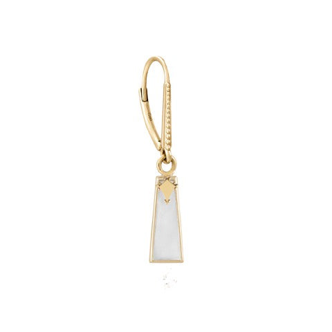 Métier by tomfoolery Mother of Pearl Trapezoid & Kite Honey Hook Drop Earring