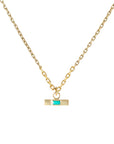 Metier by tomfoolery Turquoise T Bar Pendant