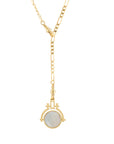 London Flats Chain Mini Mother of Pearl Spinner Pendant
