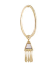 Large Seamless Clicker Hoop with Pearl Tassel Plaque .5