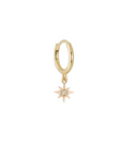 Métier by tomfoolery Astra Star Clicker Hoop 14ct Yellow Gold