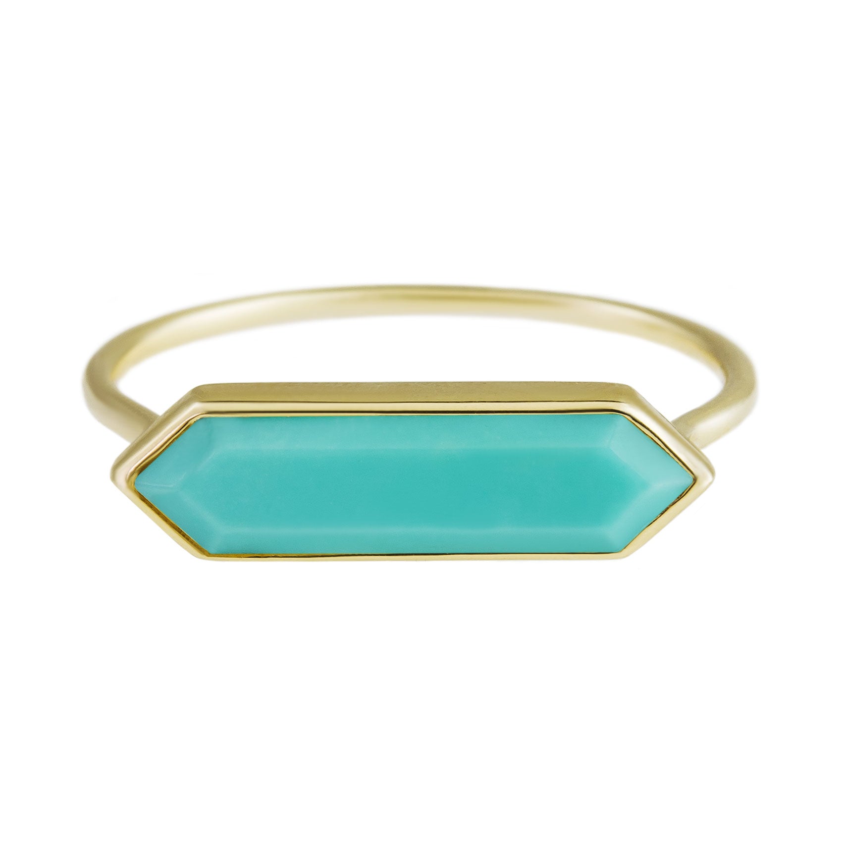 Métier by tomfoolery Hexa Ring - Turquoise