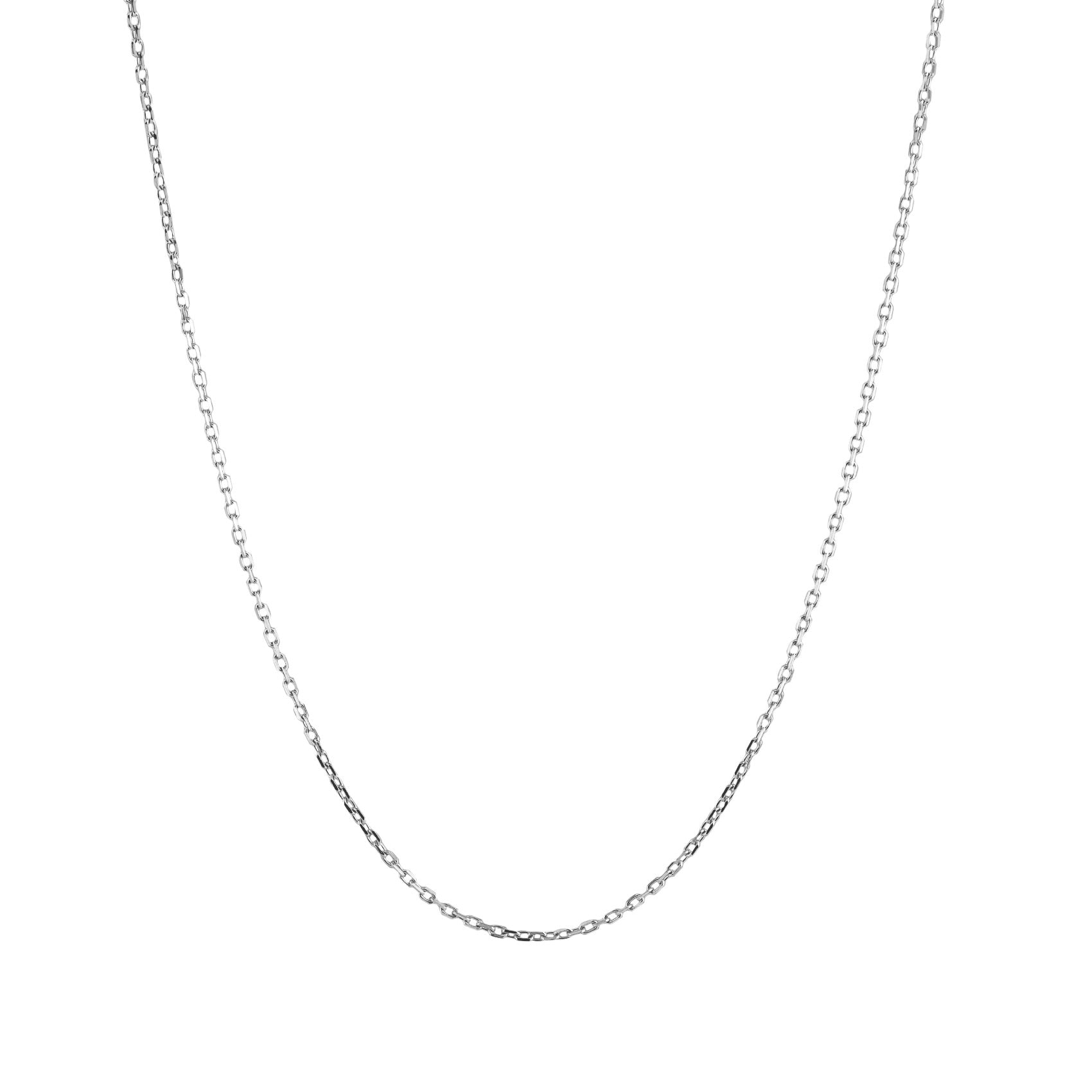 White Gold Diamond Cut Necklace