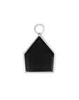 Metier by tomfoolery 9ct White Gold and Black Spinel Maison Plaques