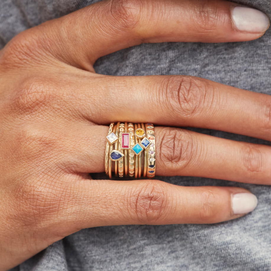 Turquoise Stacking Rings