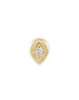 Métier by tomfoolery Star Set Diamond Studs. Tear. Solid 9ct Yellow Gold.