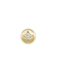 Métier by tomfoolery Star Set Diamond Studs. Round. Solid 9ct Yellow Gold.
