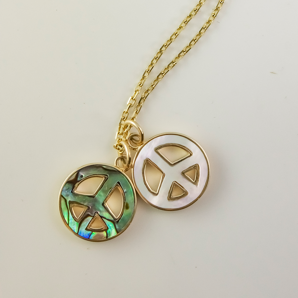 Peace Mother Of Pearl Pendants