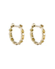 Métier by tomfoolery 9ct yellow gold Citrine Small Mixed Cut Hoops