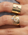 metier by tomfoolery: Dala gemstone stacking rings