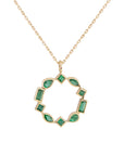 Métier by tomfoolery Emerald Small Mixed Cut Pendant